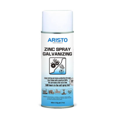 Aristo Zinc Spray Galvanizing,Zinc Rich Paint Protective Coating Spray 400ml Cold Galvanizing Zinc Spray